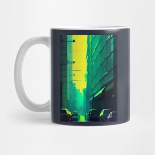 The beautiful retro city vibe. Mug